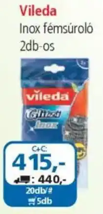 ÁRKLUB Vileda Inox fémsúroló ajánlat