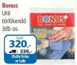 ÁRKLUB Bonus UNI törlőkendő ajánlat