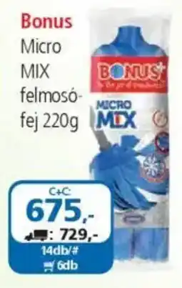 ÁRKLUB Bonus Micro MIX felmosó- fej ajánlat