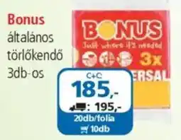 ÁRKLUB Bonus általános törlőkendő ajánlat