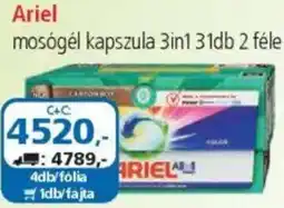 ÁRKLUB Ariel mosógél kapszula 3in1 ajánlat