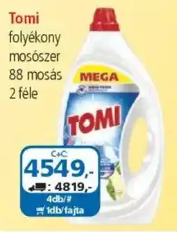 ÁRKLUB Tomi folyékony mosószer ajánlat