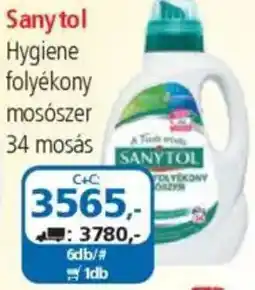 ÁRKLUB Sanytol Hygiene folyékony mosószer ajánlat