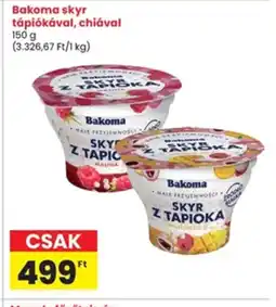 Interspar Bakoma skyr tápiókával, chiával ajánlat
