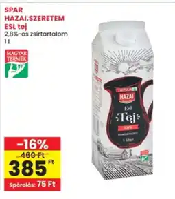 Interspar SPAR HAZAI.SZERETEM ESL tej ajánlat