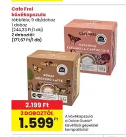 Interspar Cafe Frei kávékapszula ajánlat