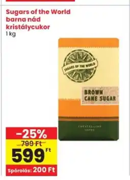 Interspar Sugars of the World barna nád kristálycukor ajánlat