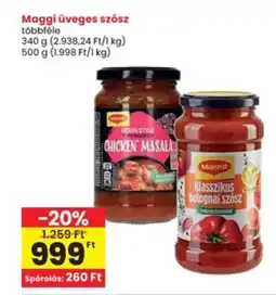 Interspar Maggi üveges szósz ajánlat