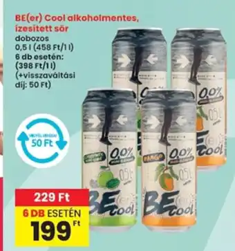Interspar BE(er) Cool alkoholmentes, ízesített sör ajánlat