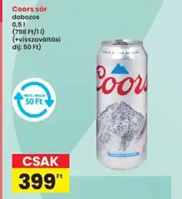 Interspar Coors sör ajánlat