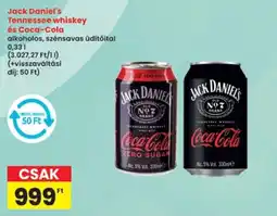 Interspar Jack Daniel's Tennessee whiskey és Coca-Cola ajánlat