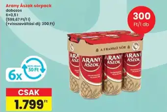 Interspar Arany Ászok sörpack ajánlat