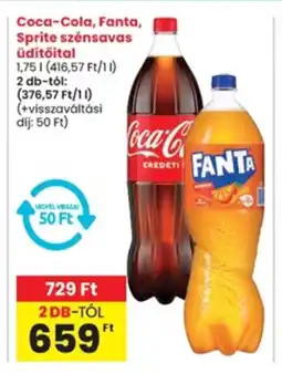 Interspar Coca-Cola, Fanta, Sprite szénsavas üdítőital ajánlat