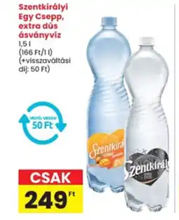 Interspar Szentkirályi Egy Csepp, extra dús ásványvíz ajánlat