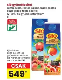 Interspar Sió gyümölcsital ajánlat