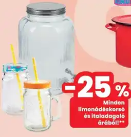 Interspar Minden limonádéskorsó és italadagoló árából ajánlat