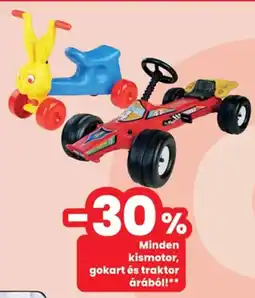Interspar Minden kismotor, gokart és traktor árából ajánlat
