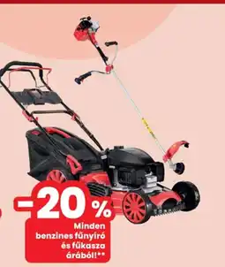 Interspar Minden benzines fűnyíró és fűkasza ajánlat
