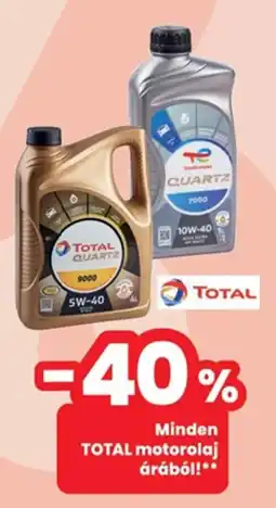 Interspar Minden TOTAL motorolaj árából ajánlat