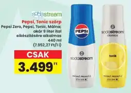 Interspar Sodastream Pepsi, Tonic szörp ajánlat