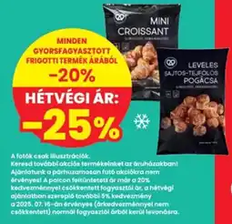 Interspar Minden Gyorsfagyasztott frigotti termék ajánlat