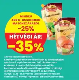 Interspar Minden 400 g-os schedro majonéz árából ajánlat
