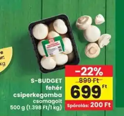 Interspar S-BUDGET fehér ajánlat