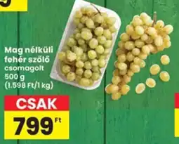 Interspar Mag nélküli fehér szőlő ajánlat