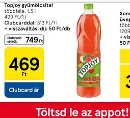 Tesco Topjoy gyümölcsital ajánlat