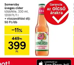Tesco Somersby Üveges cider ajánlat