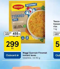 Tesco Maggi Gyorsan Finomat instant leves ajánlat