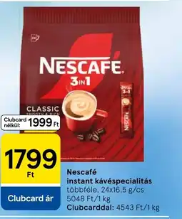 Tesco Nescafé instant kávéspecialitás ajánlat