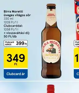 Tesco Birra Moretti ajánlat