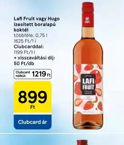 Tesco Lafi Fruit vagy Hugo ízesített boralapú koktél ajánlat