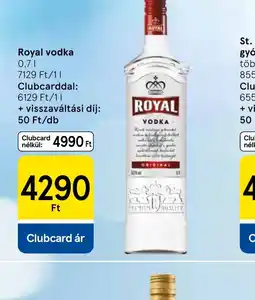 Tesco Royal vodka ajánlat