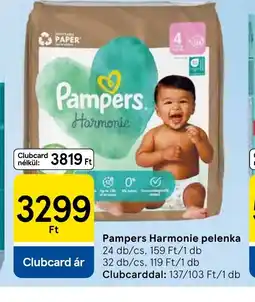 Tesco Pampers Harmonie pelenka ajánlat