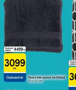 Tesco Tesco kék pamut törölköző ajánlat