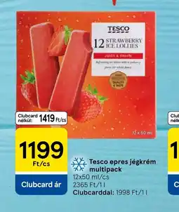 Tesco Tesco eper jégkrém multipack ajánlat