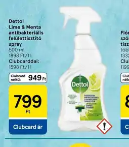 Tesco Dettol Lime Ft Menta antibakteriális felülettisztít ajánlat