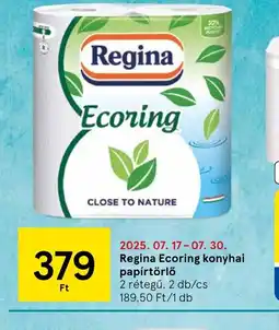 Tesco Regina Ecoring konyhai papírtörlő ajánlat