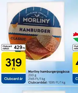 Tesco Morliny hamburger pogácsa ajánlat