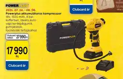 Tesco Powerplus akkumulátoros kompresszor ajánlat