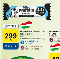 Tesco Mizo Protein túrdesszert ajánlat