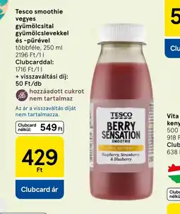 Tesco Tesco smoothie vegyes gyümölcsital ajánlat