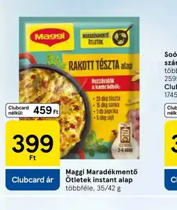 Tesco Maggi Maradékmentő Ötletek Instant Alap ajánlat