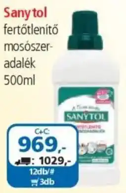 ÁRKLUB Sanytol fertőtlenítő mosószer- adalék ajánlat