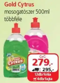 ÁRKLUB Gold Cytrus mosogatószer ajánlat