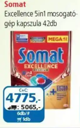 ÁRKLUB Somat Excellence 5in1 mosogatógép kapszula ajánlat