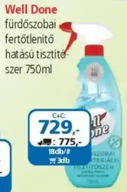 ÁRKLUB Well Done fürdőszobai fertőtlenítő hatású tisztítószer ajánlat