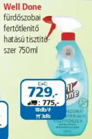 ÁRKLUB Well Done fürdőszobai fertőtlenítő hatású tisztítószer ajánlat